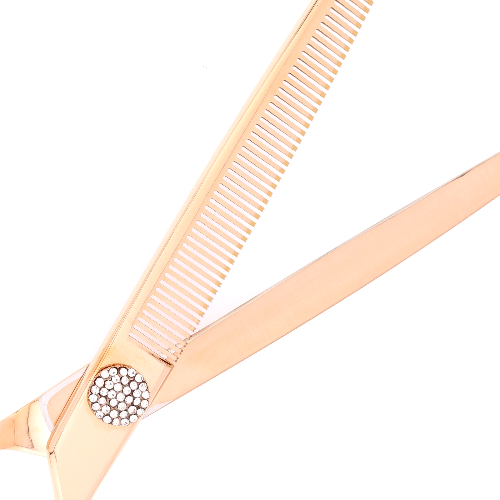 Titan Shears - Thinning Rose Gold 440C Convex RH OFF 7.5" image 3